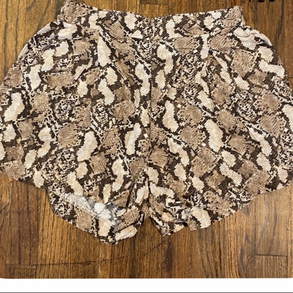 Snake print H&M shorts